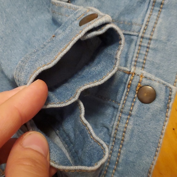 Disney "Collection by Tutu Couture" Frozen light blue jean jacket. Size 3T. - Picture 7 of 13